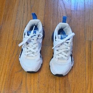 Boys Reebok Size 11K Sneakers Blue, Black & White...Excellent Condition!